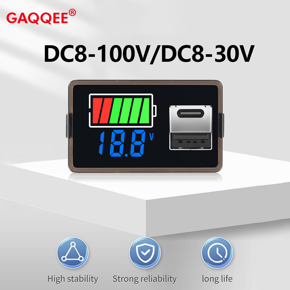 Logic Analyzer Usb - DC8-100V DC8-30V wskaźnik naładowania baterii rodzaj