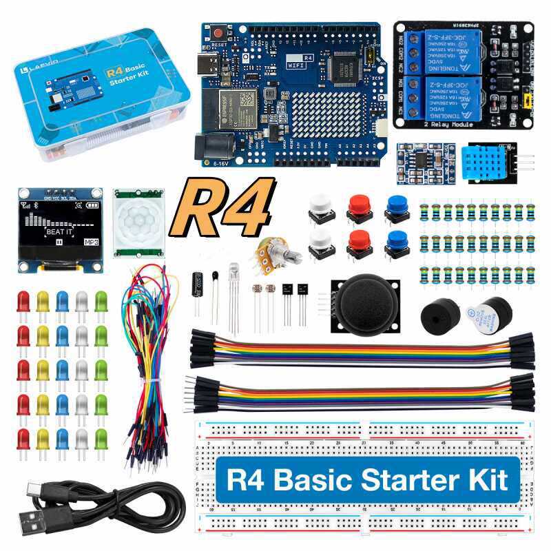 Diy Electronics Project Kit - Zestaw startowy UNO R4 z obsługą