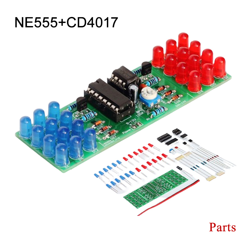 IC LED czerwony niebieski podw – Diy Electronics Learning Kit recenzja i cena