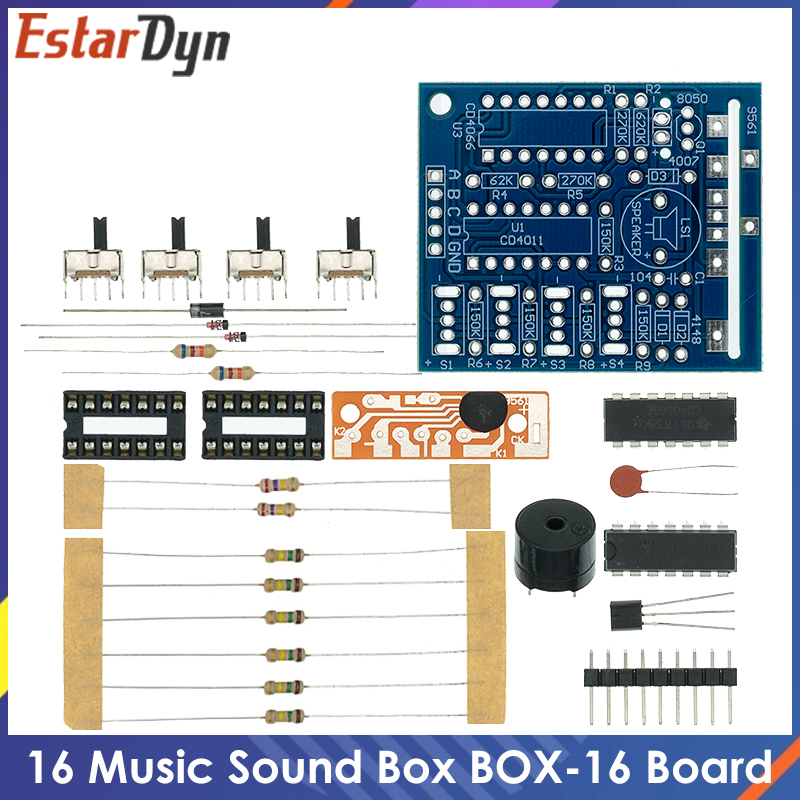 16 Moduł Dźwiękowy Music Sound – Diy Electronics Learning Kit recenzja i cena